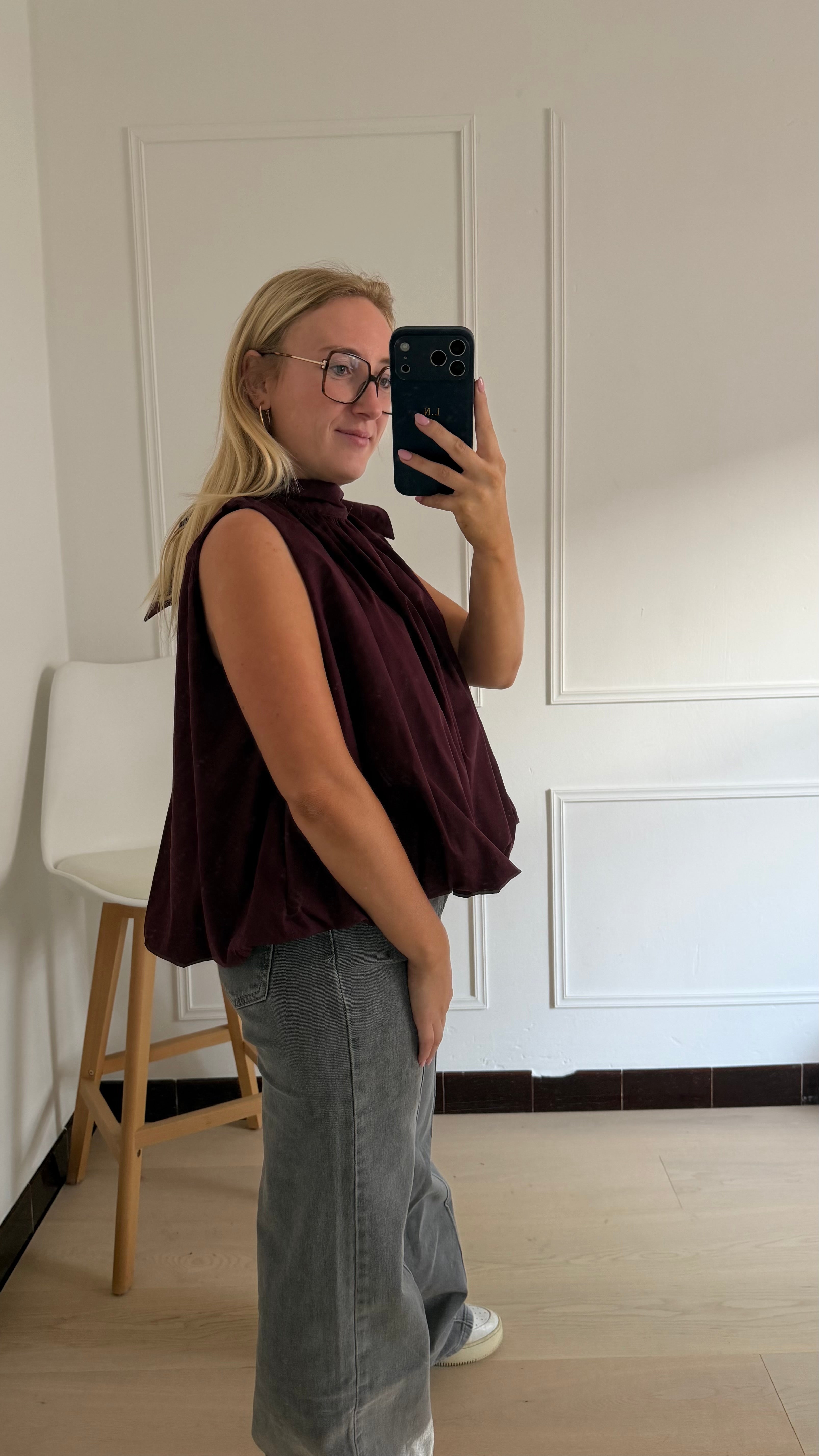 Mila Top Bordeaux