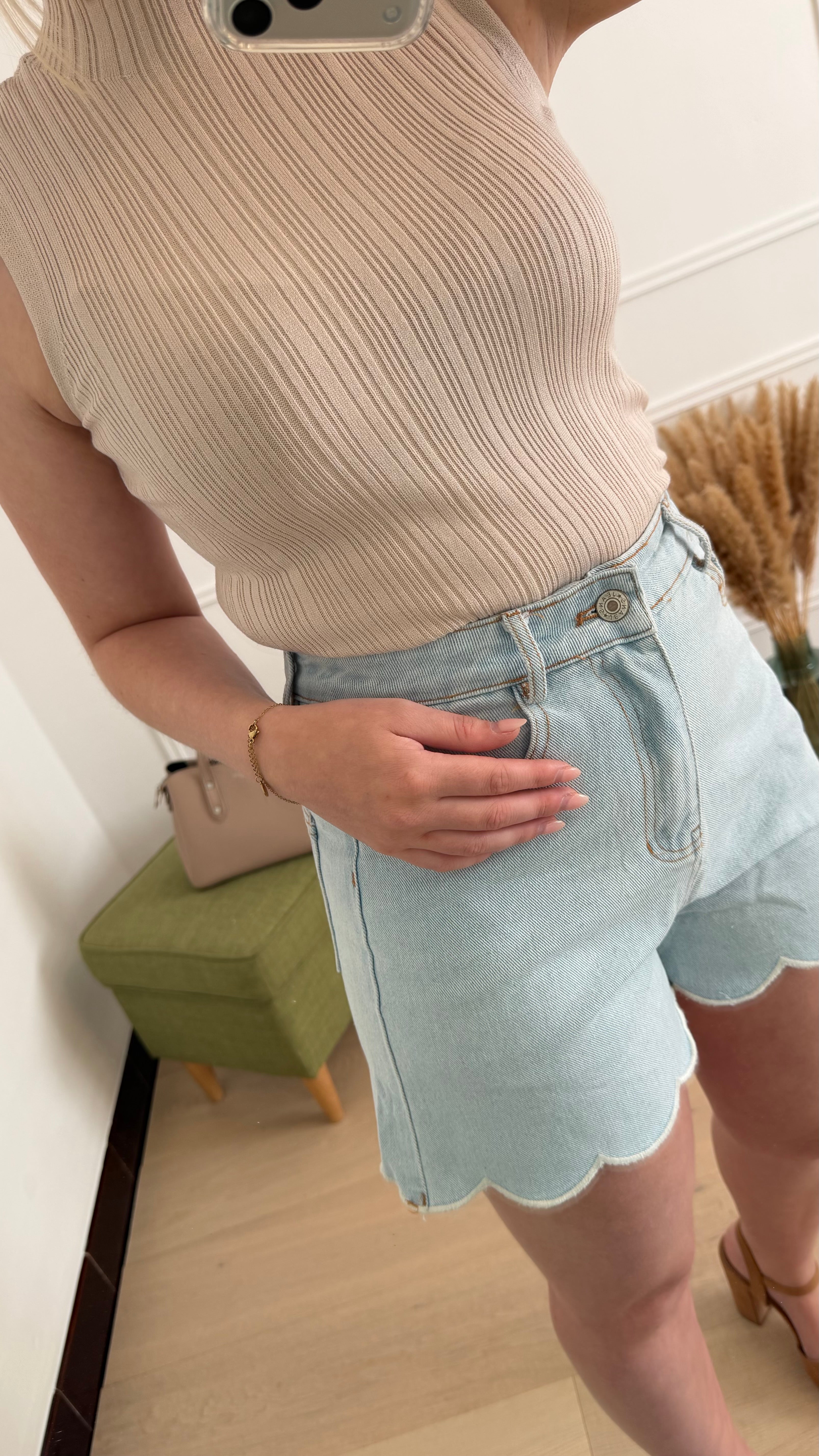 Luna Top Beige