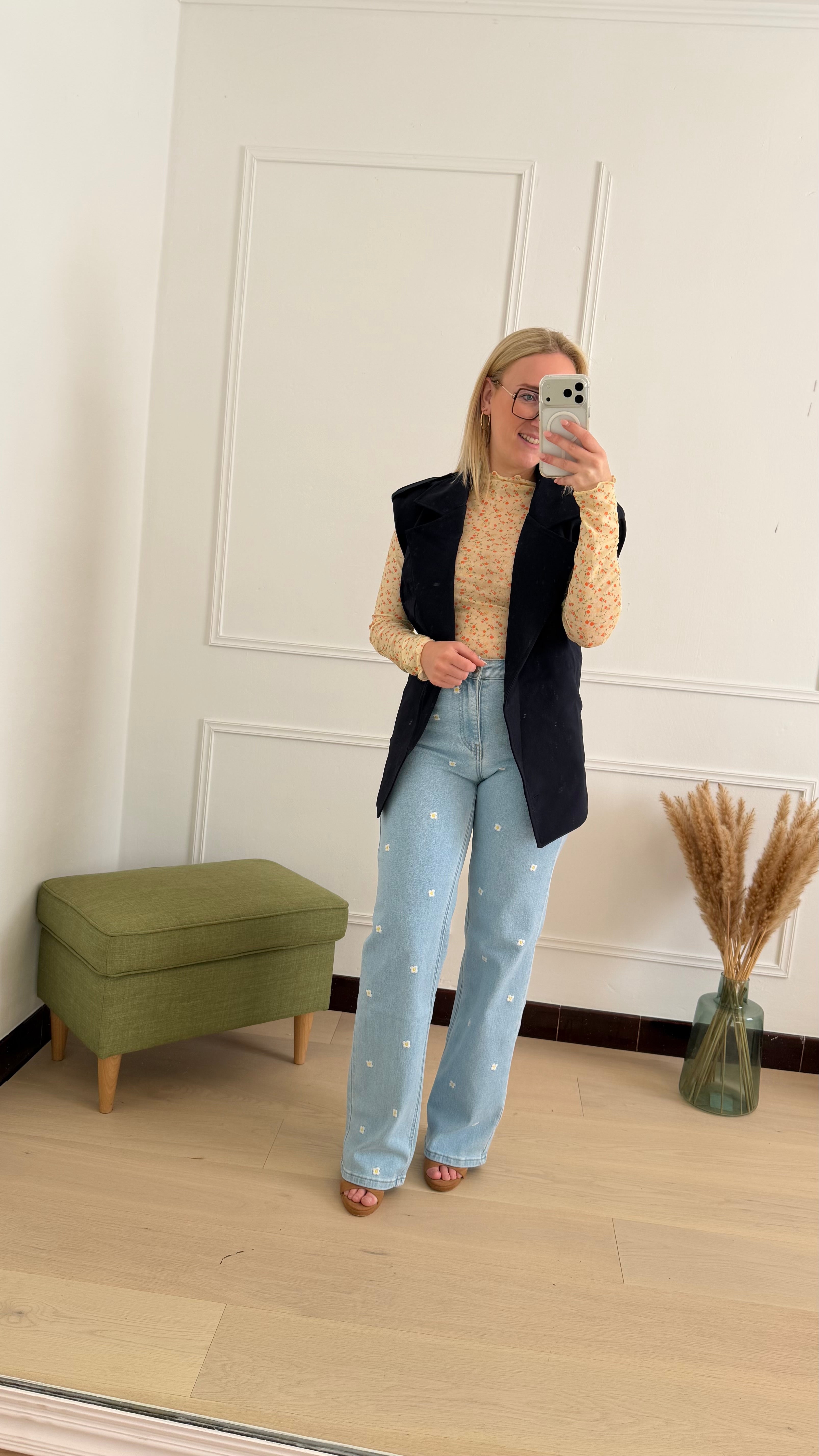 Daisy Flower Jeans
