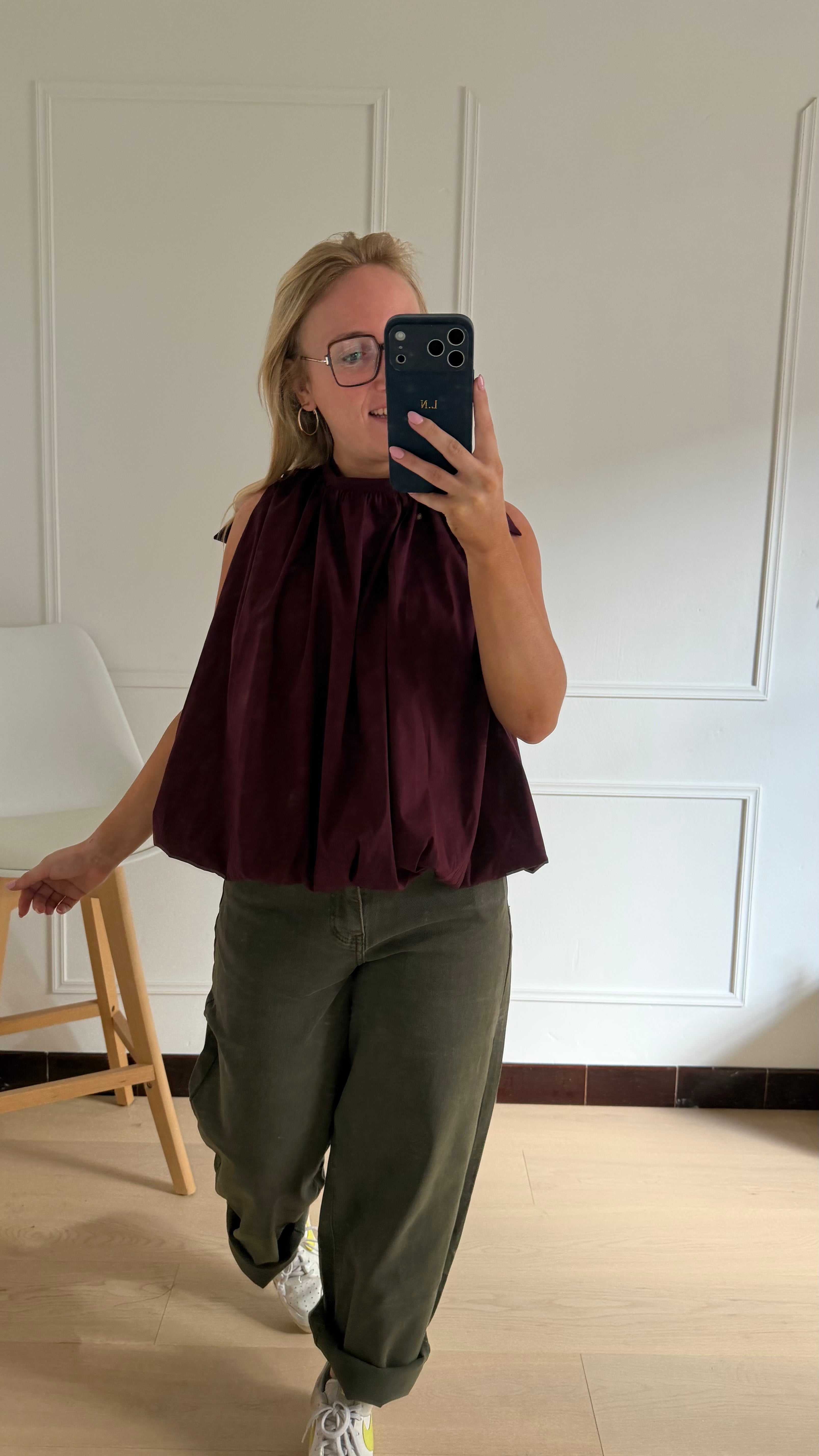 Mila Top Bordeaux