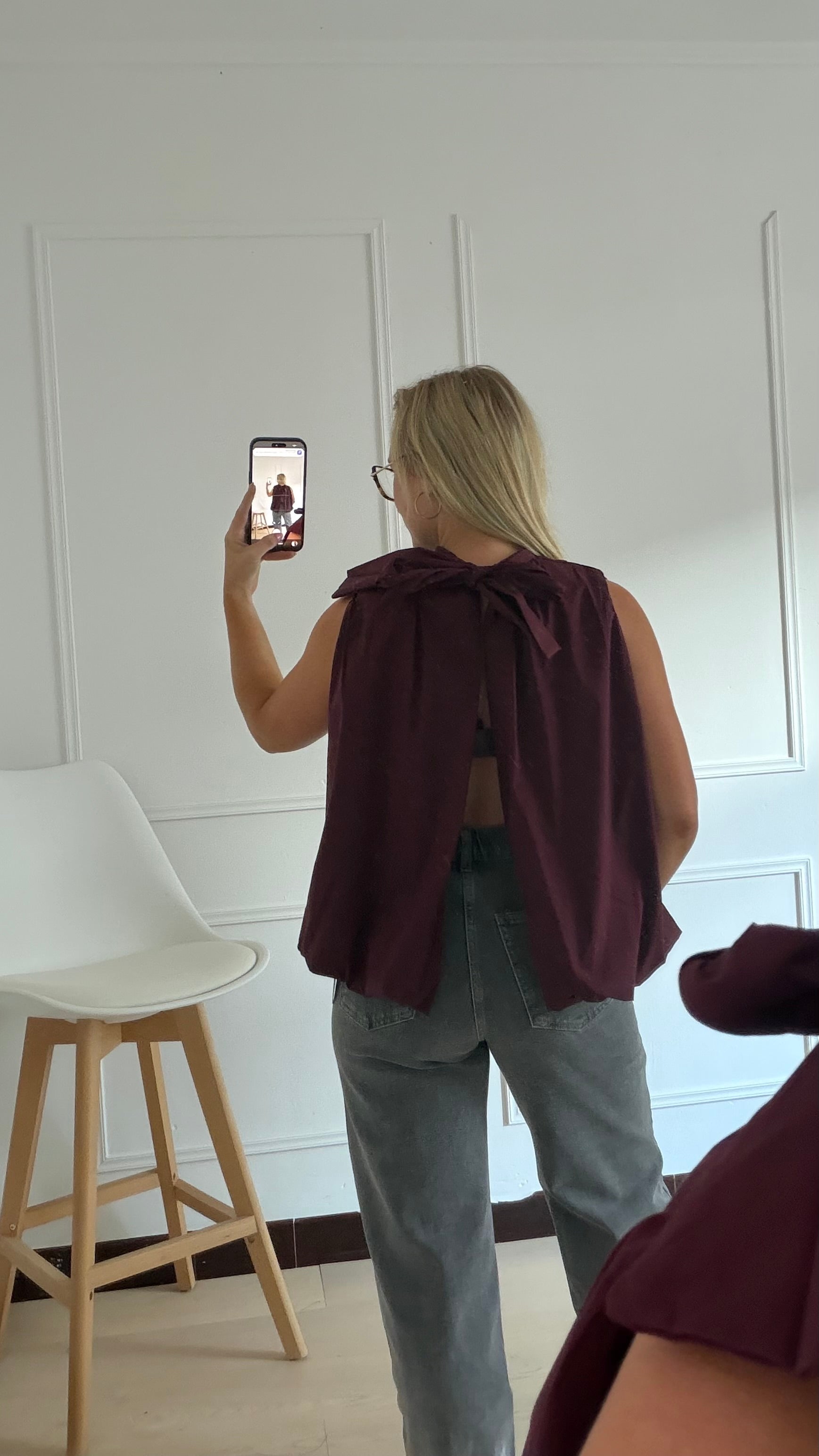 Mila Top Bordeaux