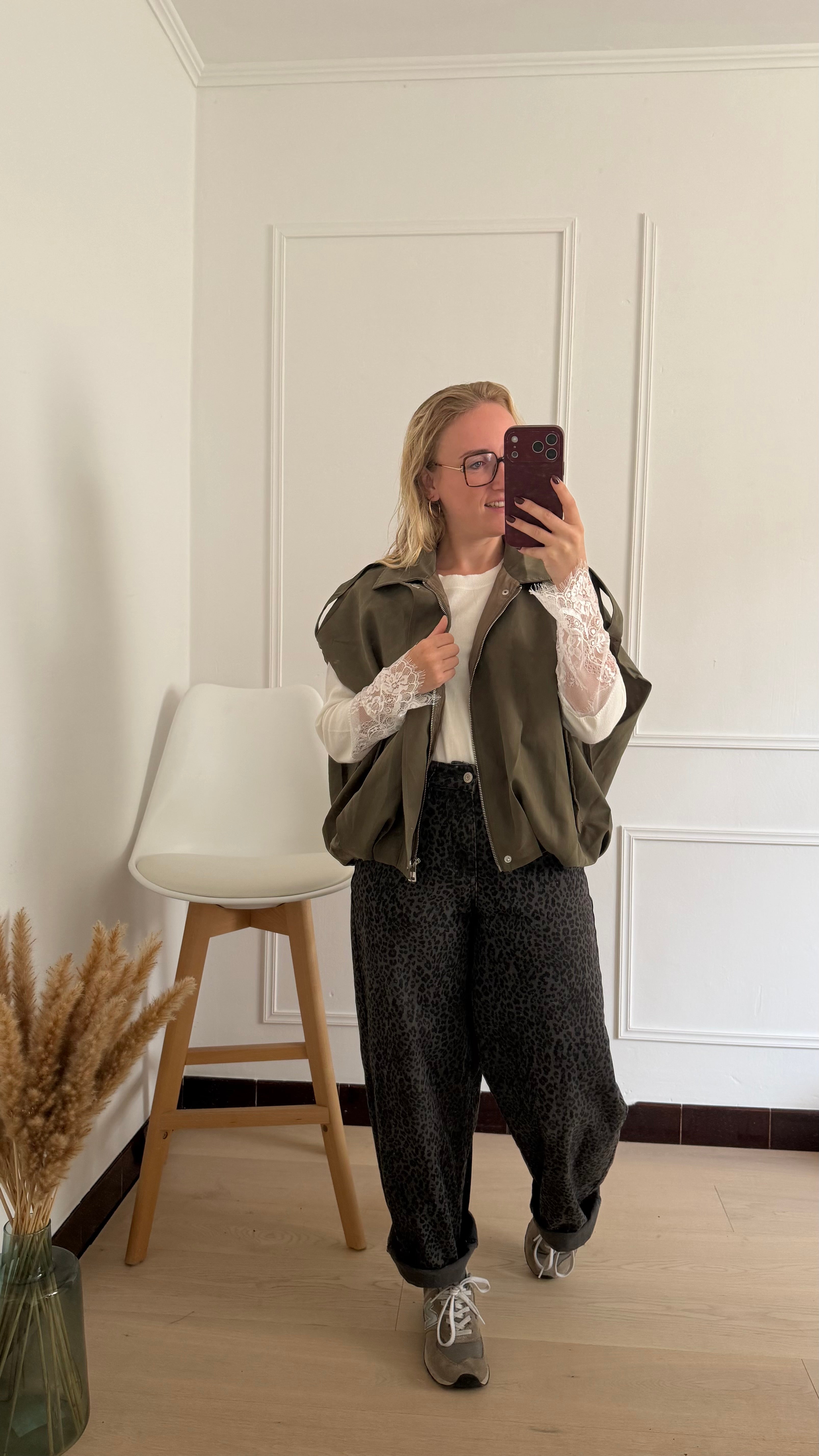 Zaya Gilet Oversized Khaki