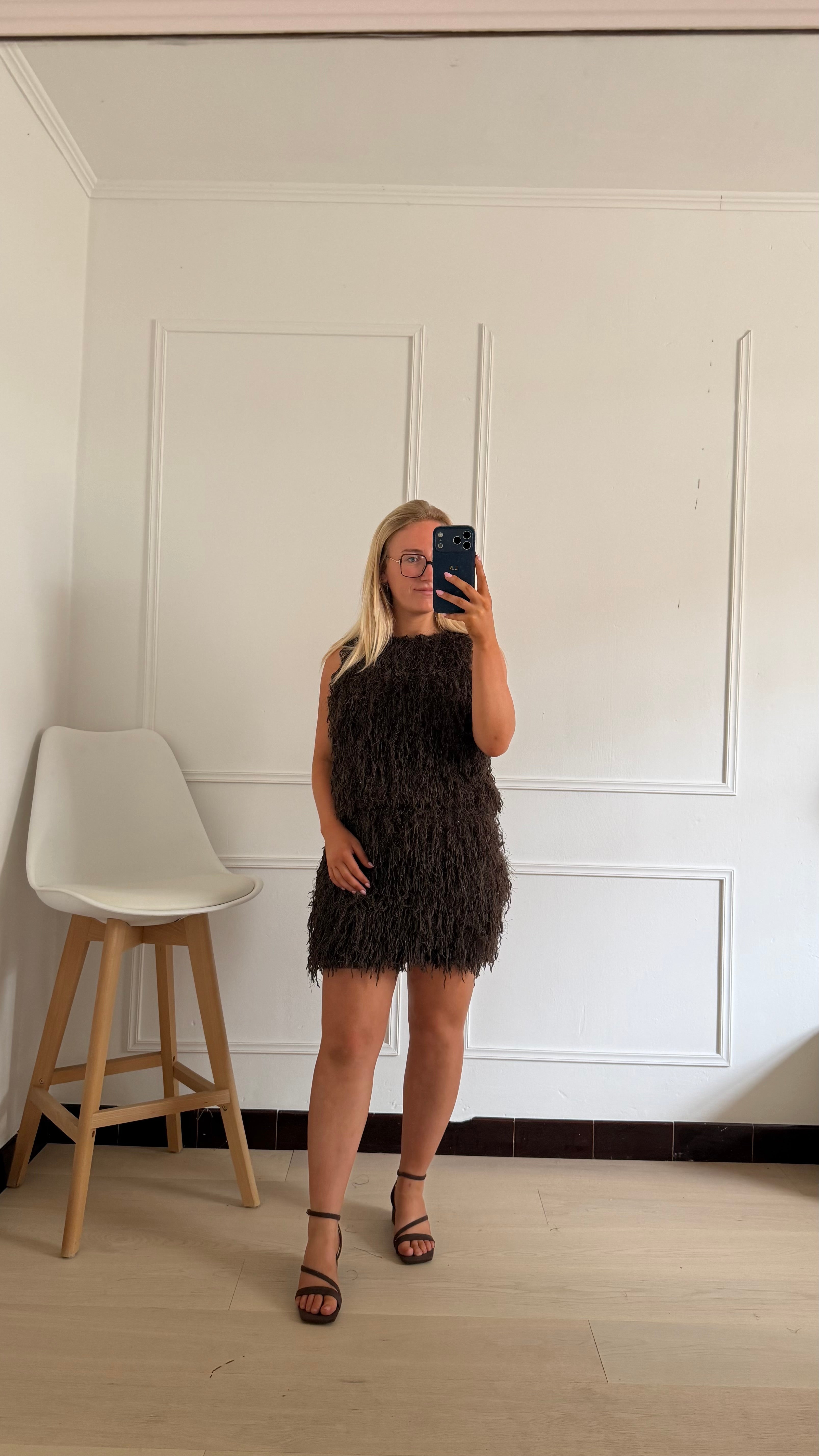 Maureen Fluffy Top Brown