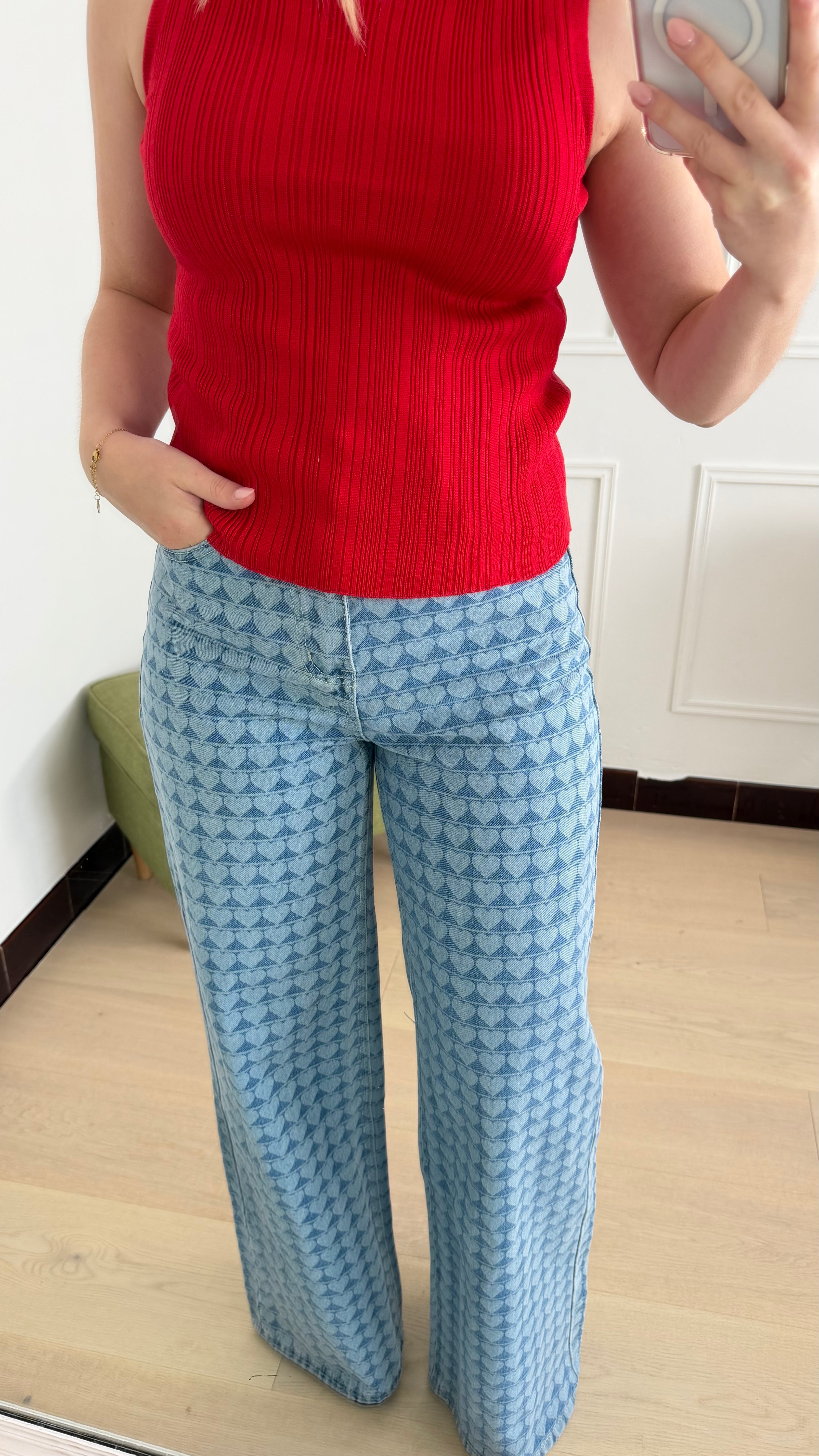Luna Top Red