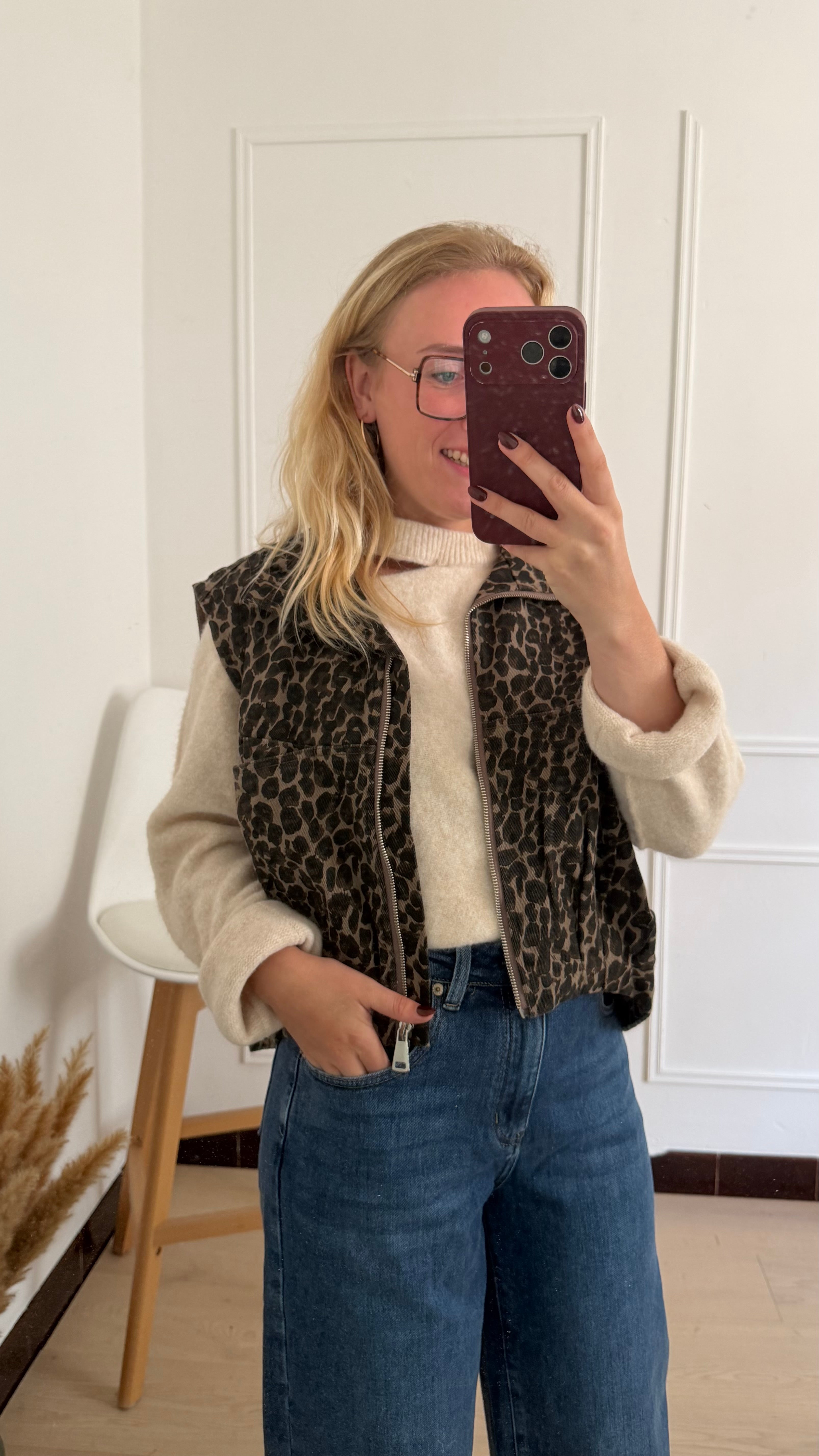 Leopard Gilet