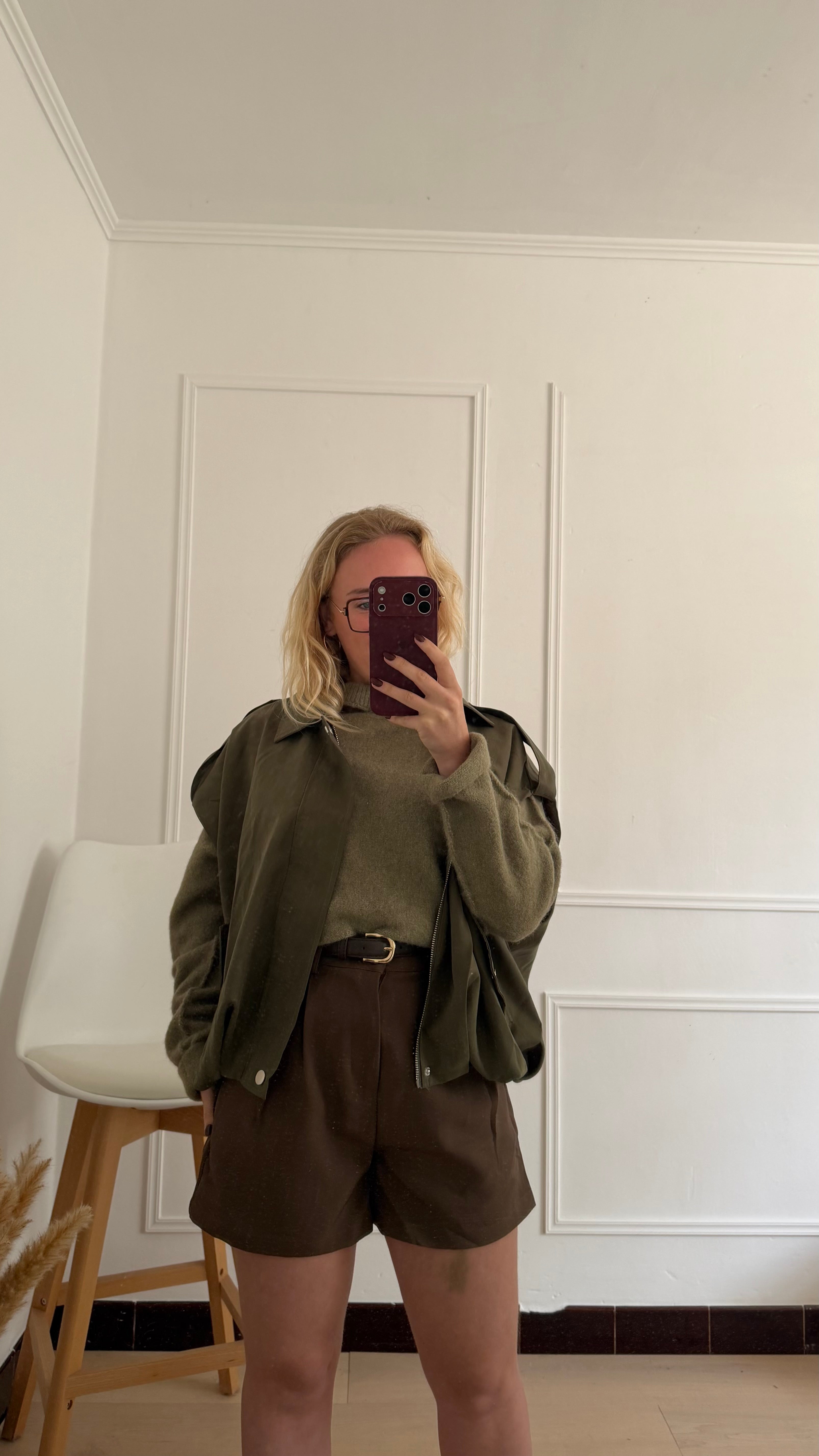 Zaya Gilet Oversized Khaki