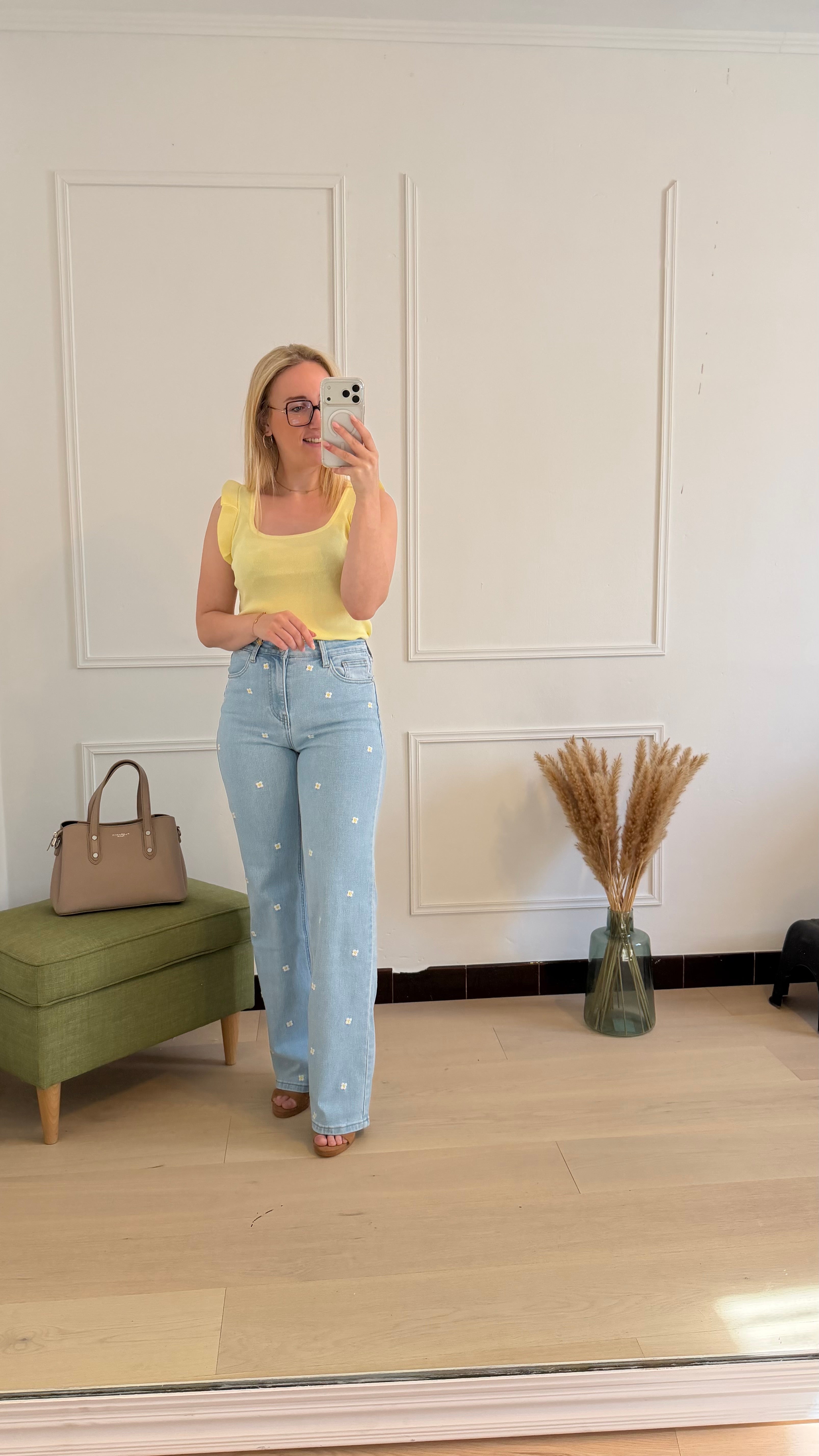 Daisy Flower Jeans
