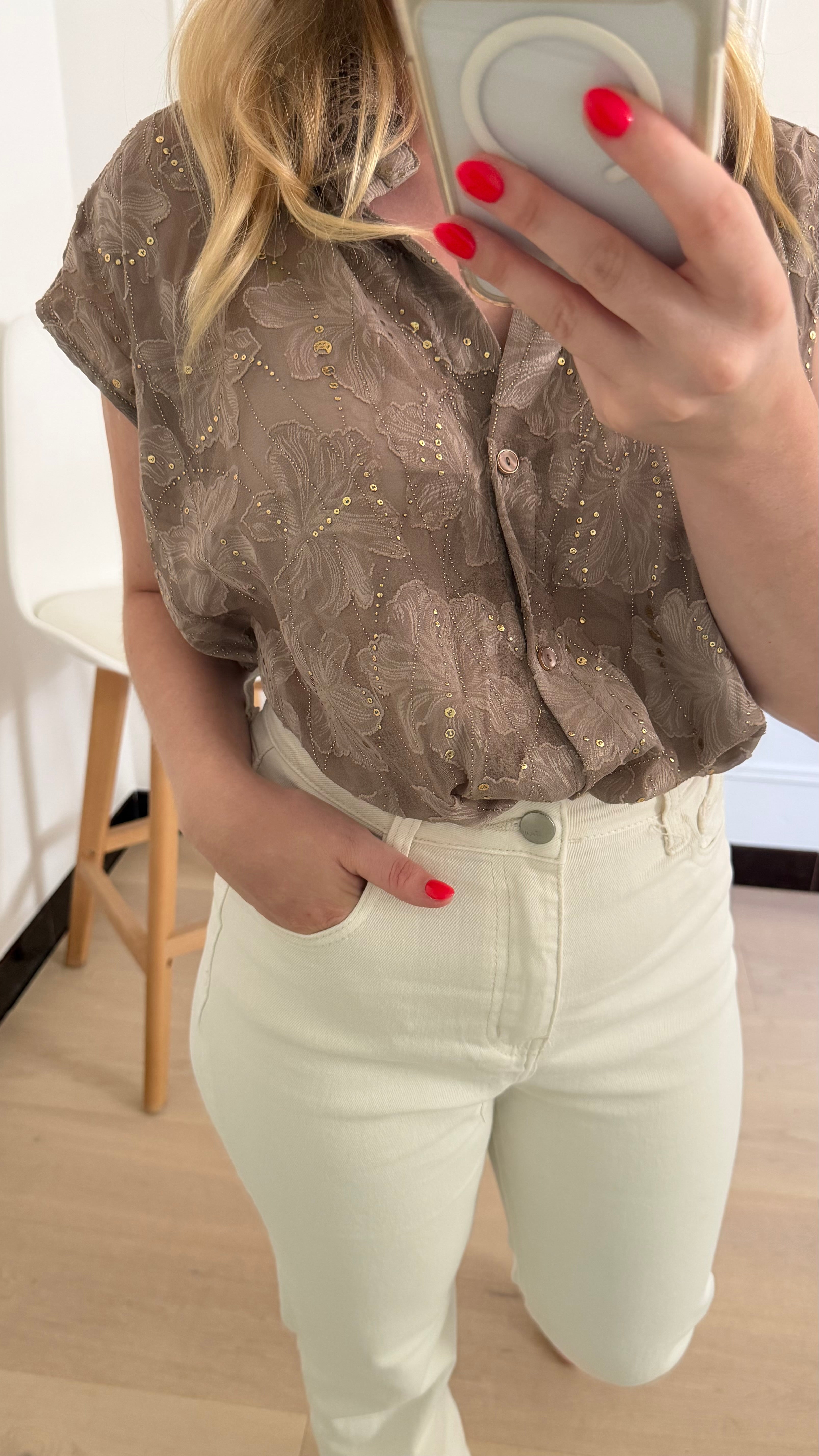 Ardella Top Taupe