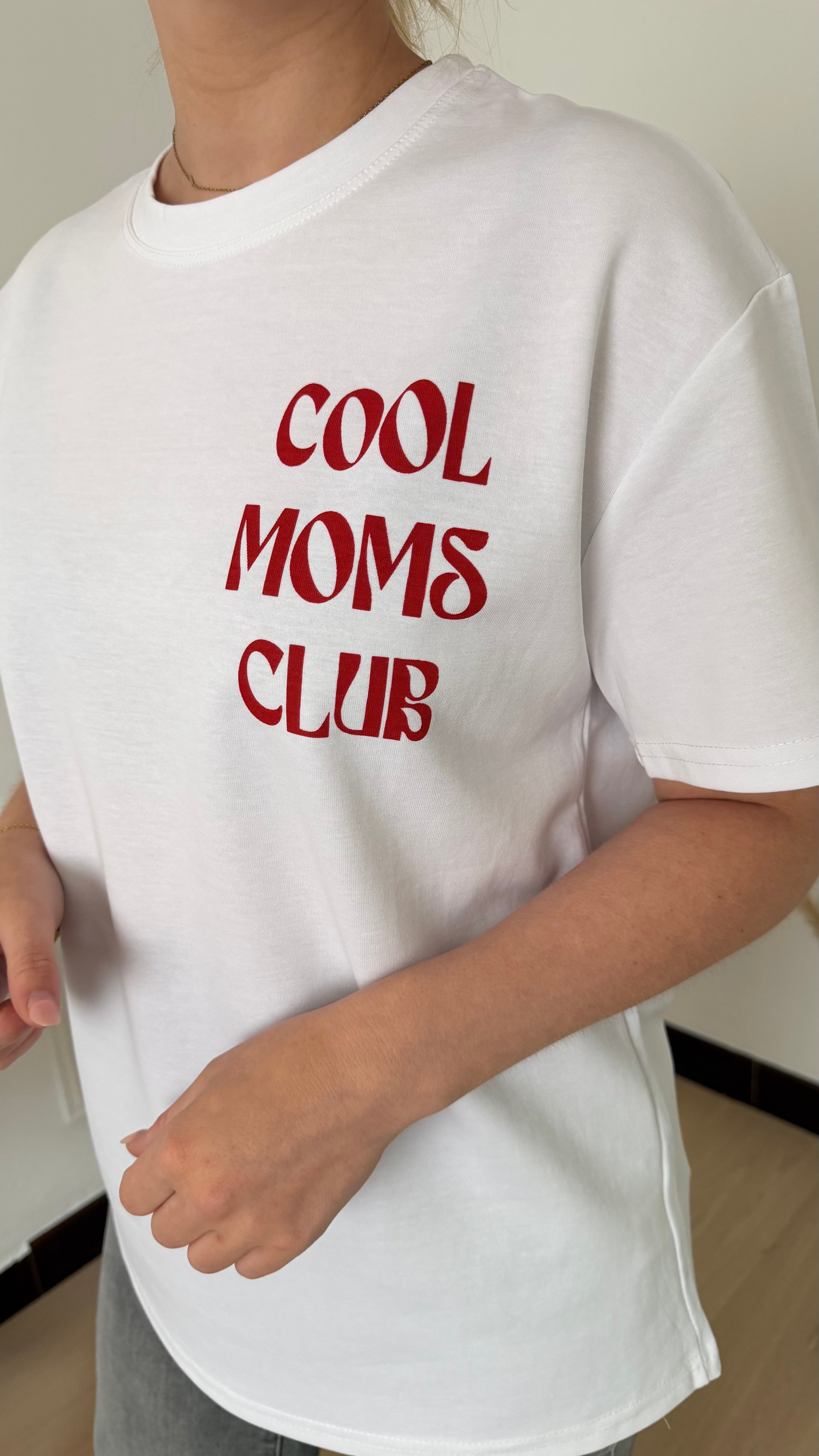 Cool Moms Club T-shirt White