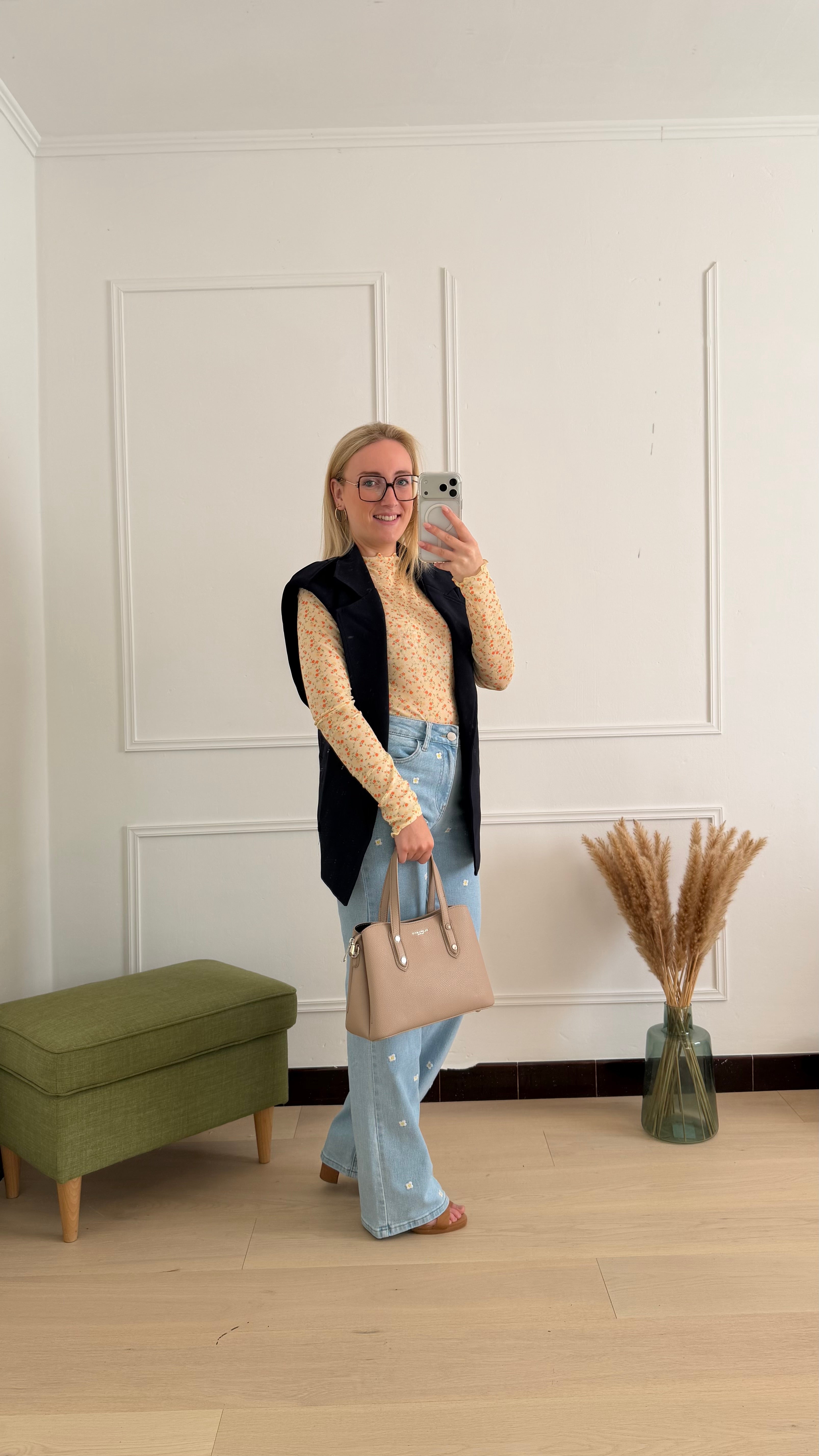 Elin Sleeveless blazer Blue