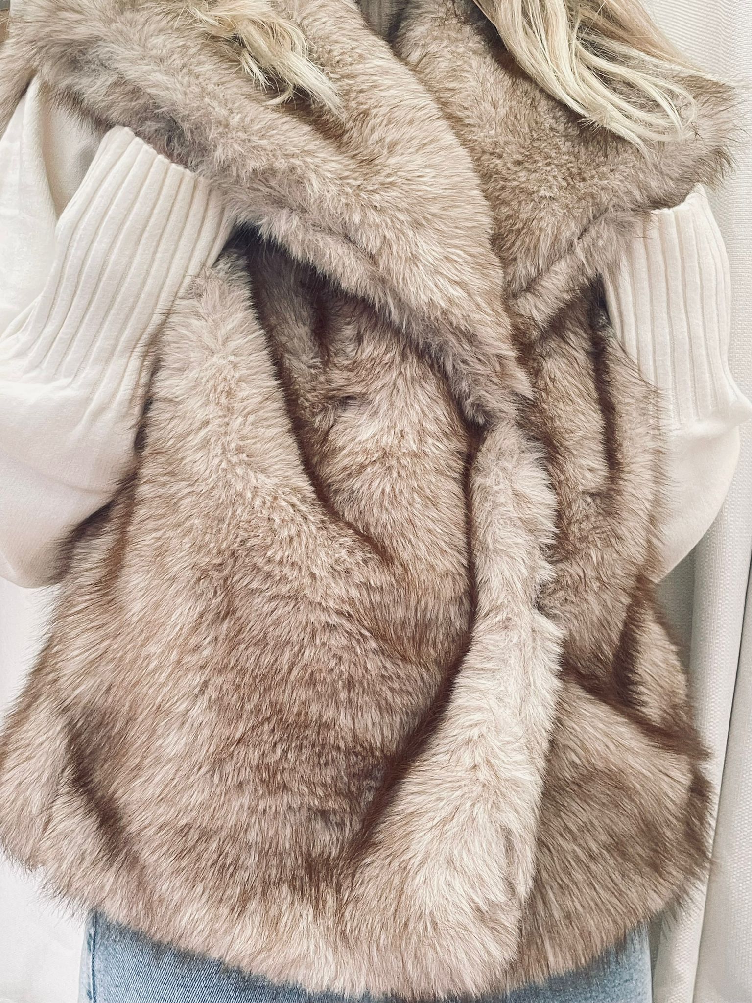 Taupe Fur Coat