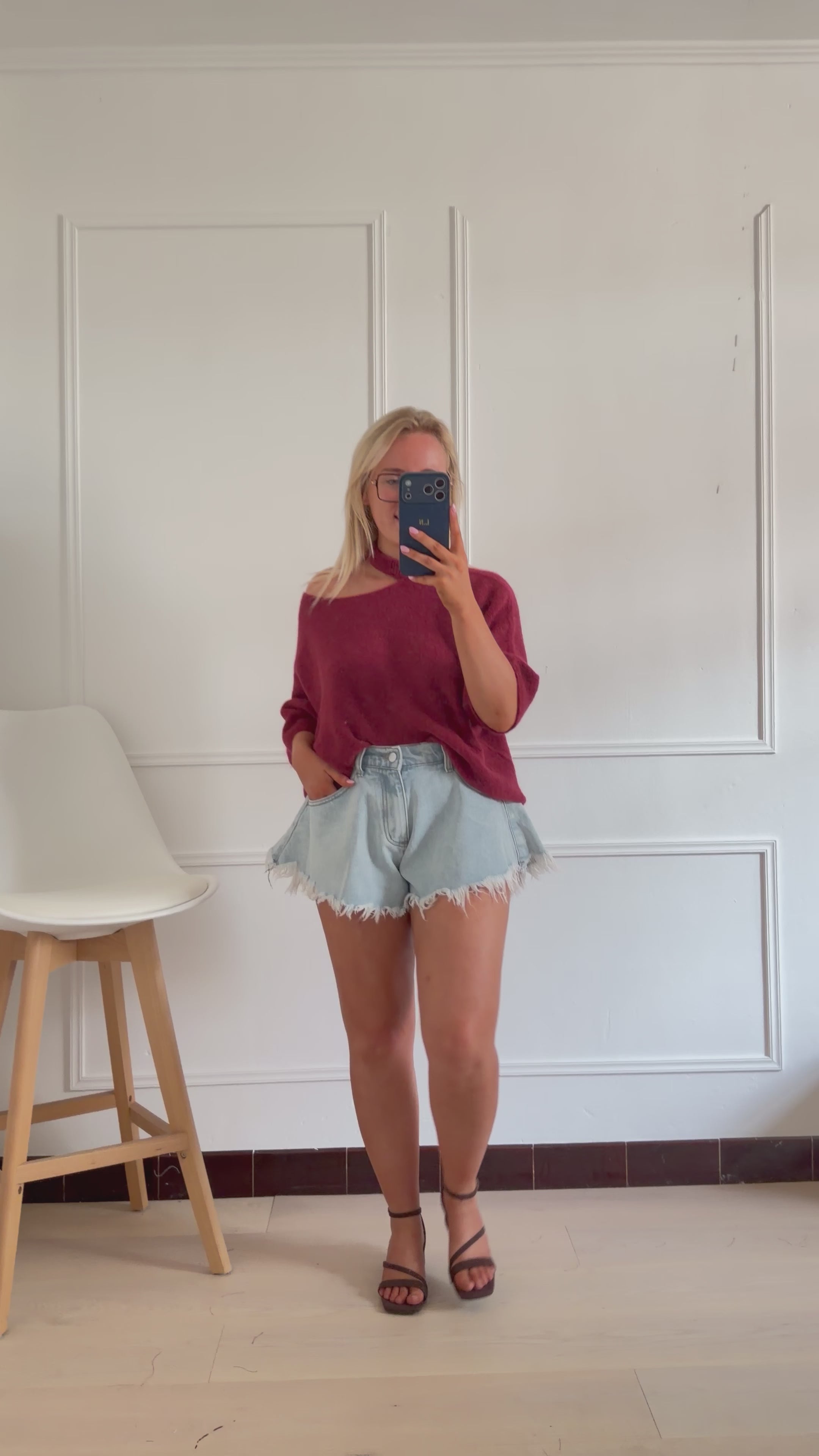 Sienna Blue Denim Short